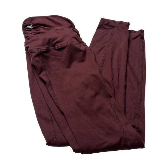 Free People Movement Twist 7/8 Leggings Size Small Red Wine Athletic Wear - Picture 3 of 8